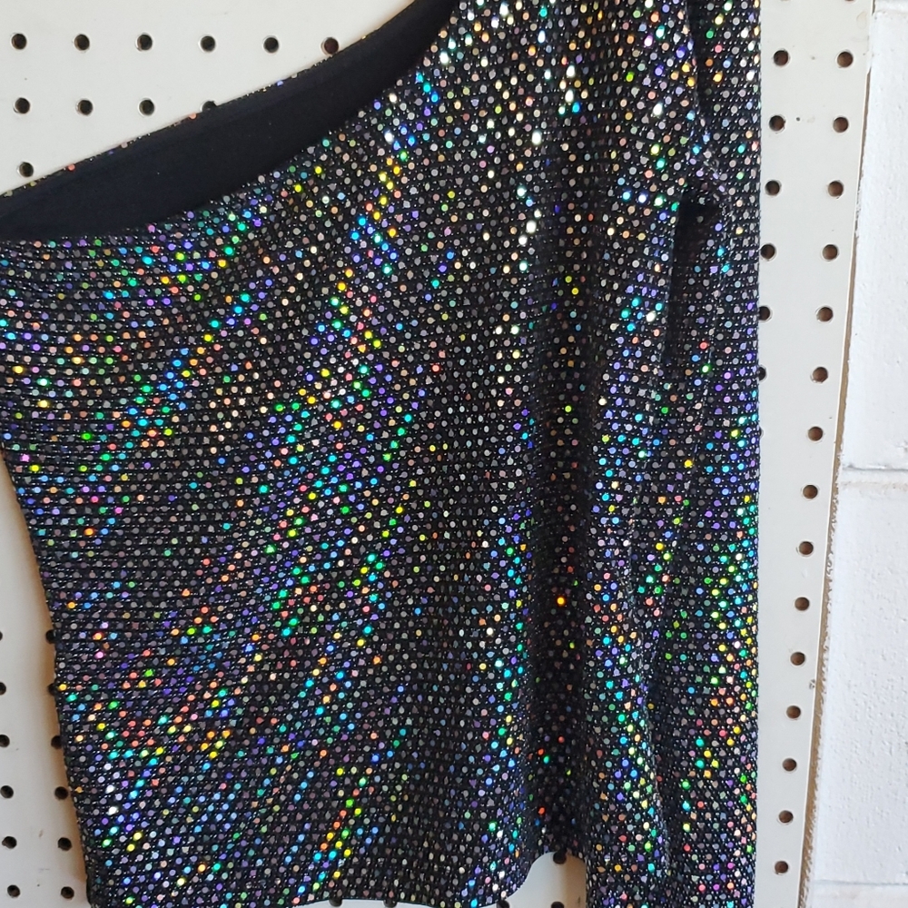 Black sequin top